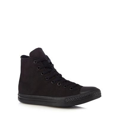 Converse Black canvas high top trainers